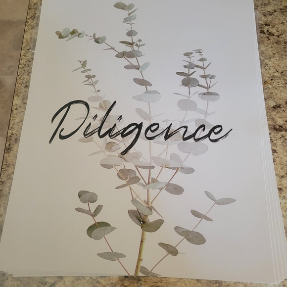 Six Botanical print wall art Eucalyptus leaves - Picture 2 of 8